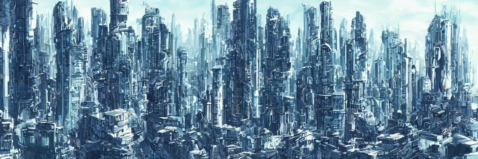 Prompt: futuristic cityscape