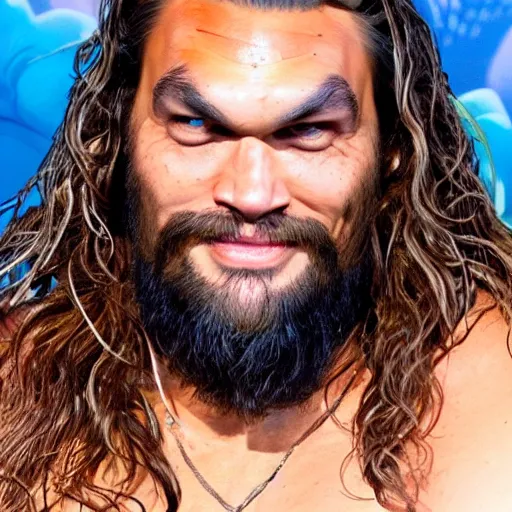 Image similar to Jason momoa As seen in Pixar animated movie up 4K quality super realistic