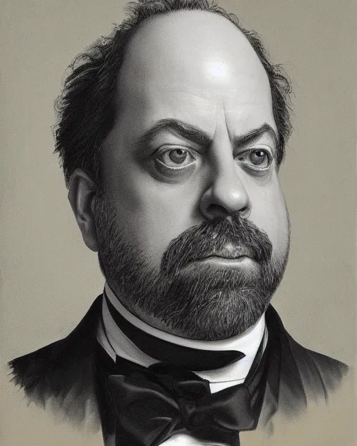 Prompt: upper body portrait of paul giamatti! as united states president andrwe jackson, 1 8 3 4, paul giamatti, official portrait, oil on canvas by anton otto fischer, trending on artstation