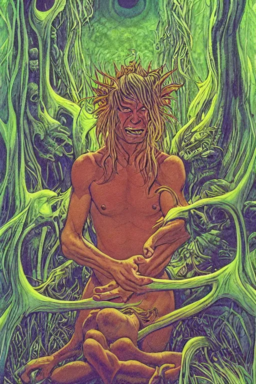 Prompt: The Ayahuasca Spirit, by Charles Vess