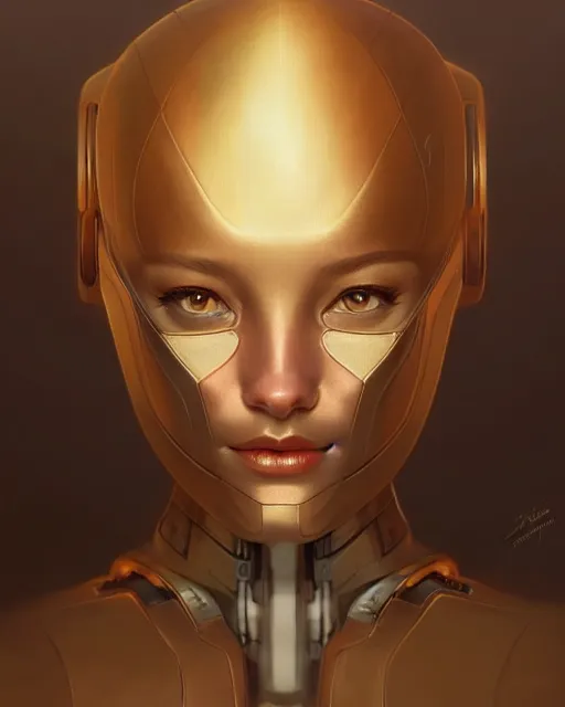 Image similar to a robot with a human face removed, sci - fi face, elegant, highly detailed, digital painting, artstation, concept art, smooth, sharp focus, illustration, art by artgerm and greg rutkowski and alphonse mucha