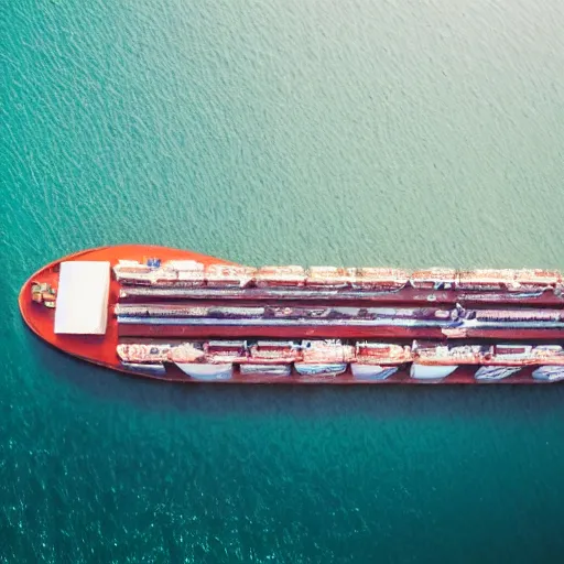 Image similar to photograph of a ship full of graduates, wide shot, sunny day, soft focus