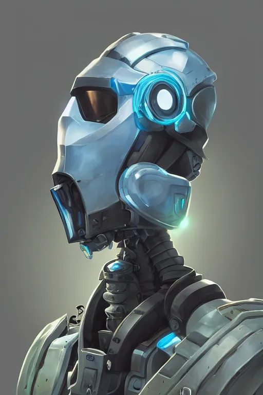 Image similar to epic mask helmet robot ninja portrait stylized as fornite style game design fanart by concept artist gervasio canda, behance hd by jesper ejsing, by rhads, makoto shinkai and lois van baarle, ilya kuvshinov, rossdraws global illumination radiating a glowing aura global illumination ray tracing hdr render in unreal engine 5