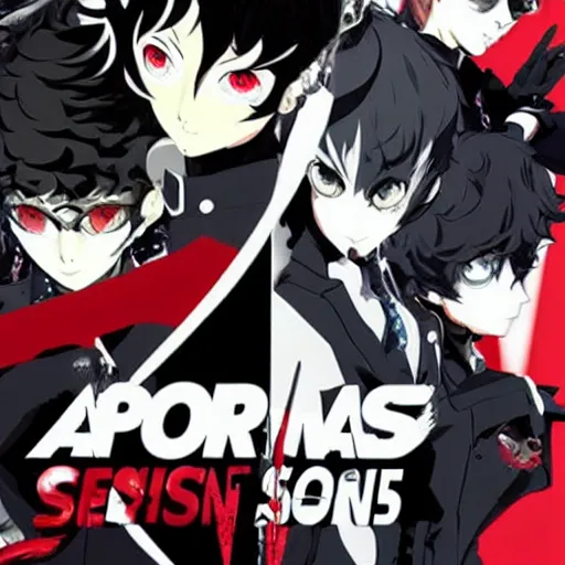 Image similar to a new persona 5 game , artbook, stylish,