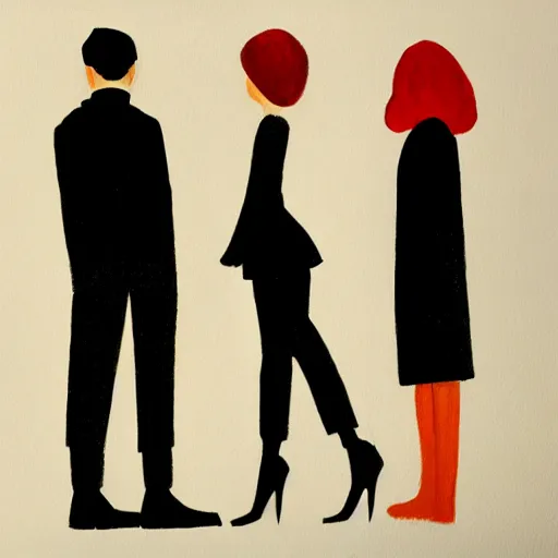 Image similar to a drawing of a man and a woman in the style of jarek puczel