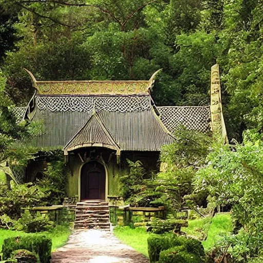 Image similar to elrond's house, rivendell