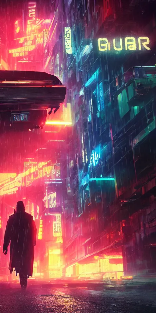 Image similar to bladerunner 2 0 4 9 drawn by jack kirby, 8 k, raytracing, unreal engine 5,