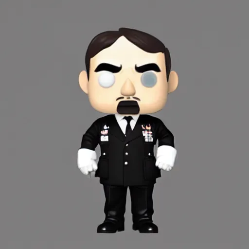 Image similar to adolf hitler funko pop, white background