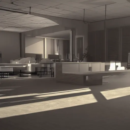 Image similar to octane render, unreal engine render, ray tracing lighting