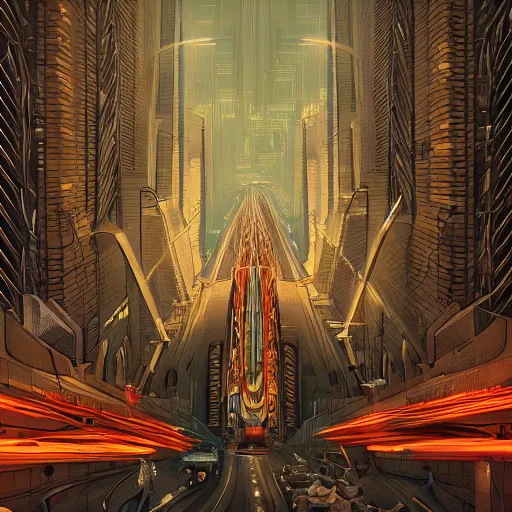 Image similar to Technological Anguish, wetcore, cyberpunk, Art-deco, digital art