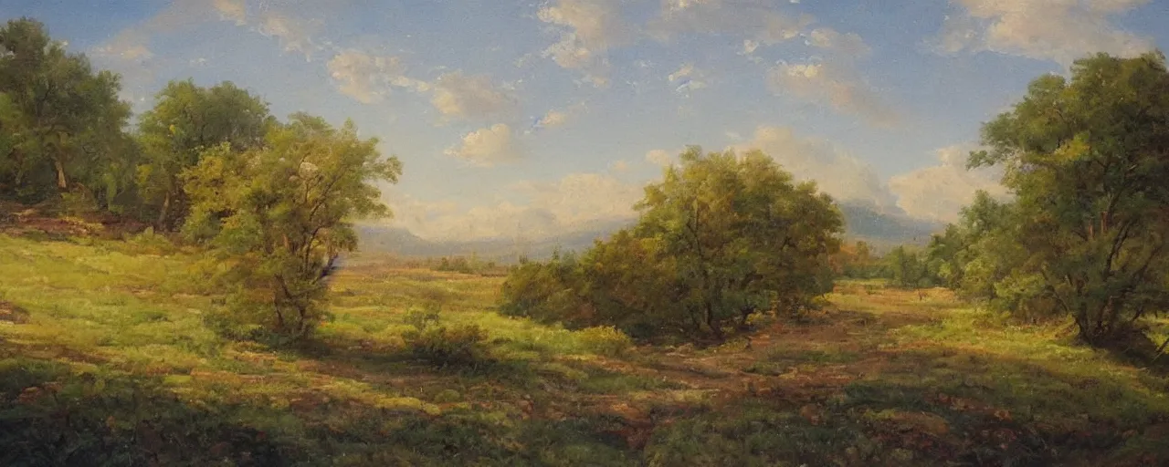 Image similar to a beautiful landscape painting by John Marshall Gamble
