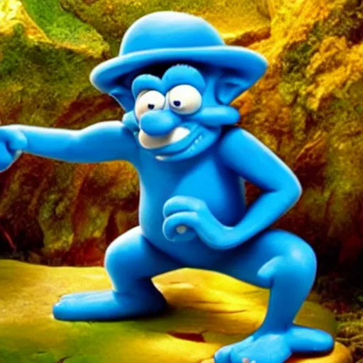 Image similar to the smurfen and gargamel