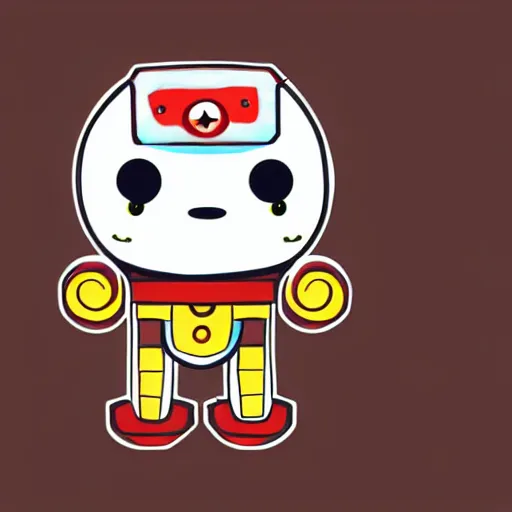 Image similar to small cute robot digital art by sanrio