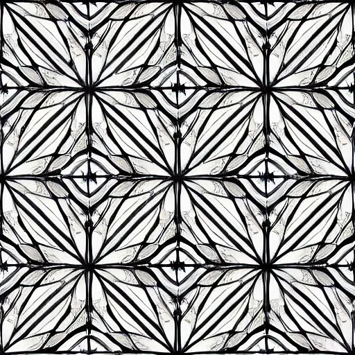 Image similar to symmetrical pattern ; black and white ; golden ratio ; holy geometry ; geometrical ; complex