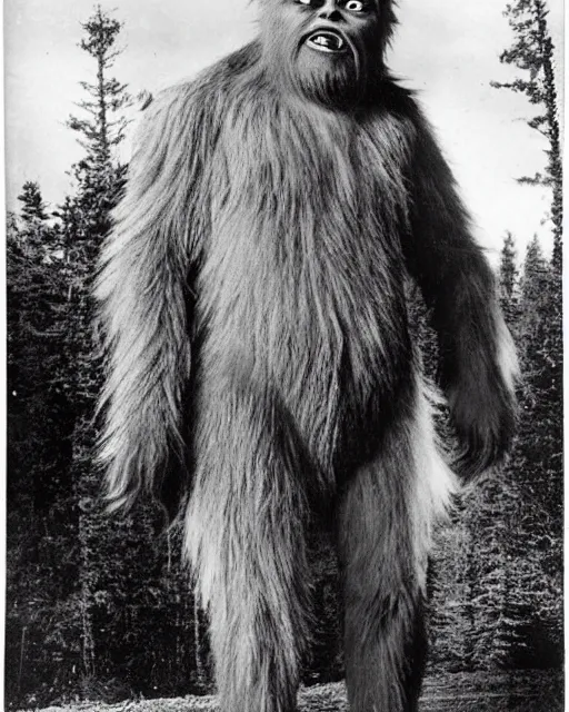 Prompt: 1920s sasquatch