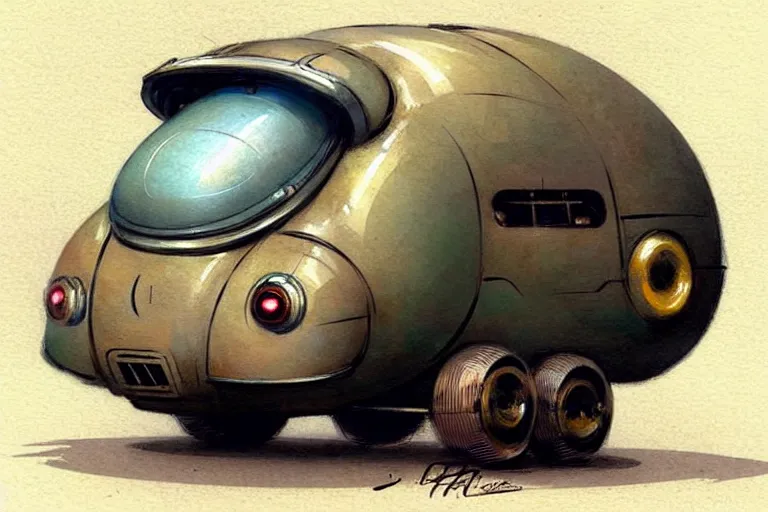 Image similar to ( ( ( ( ( 1 9 5 0 s retro future android robot fat robot mouse wagon. muted colors., ) ) ) ) ) by jean - baptiste monge,!!!!!!!!!!!!!!!!!!!!!!!!!