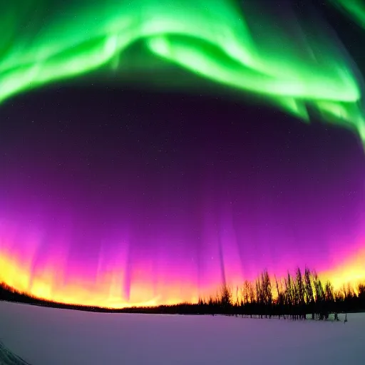 Prompt: geomagnetic aurora storm