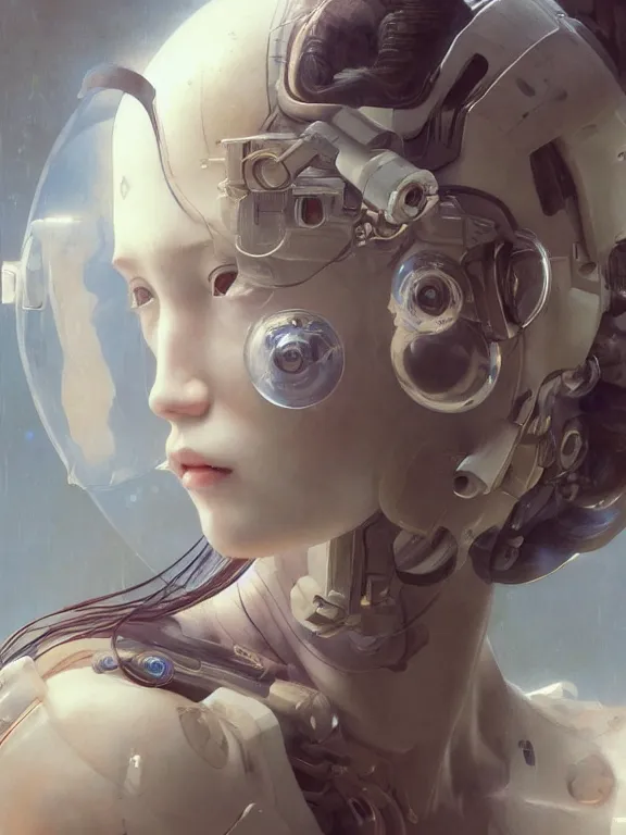 Prompt: full shot of a beautiful venus monster astronaut defined facial features, intricate abstract. cyberpunk, symmetrical facial features. by ruan jia and artgerm and range murata and wlop and ross tran and william - adolphe bouguereau and beeple. key art. fantasy illustration. award winning, artstation, intricate details, realistic, hyperdetailed, 8 k resolution.