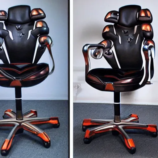 Image similar to futuristic baroque command chair in space ship