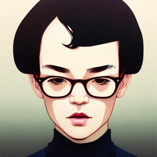 Image similar to portrait by james jean by ilya kuvshinov kintsugi