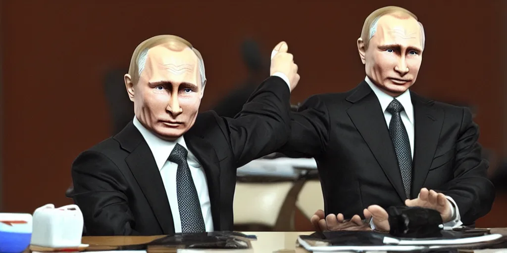 Image similar to putin, anime figurine