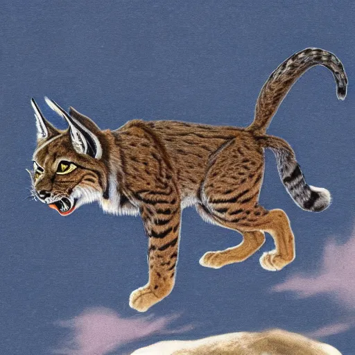 Image similar to anthro-lynx in flight suit