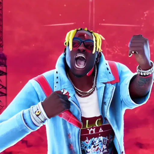 Image similar to lil yachty, as a character in tekken