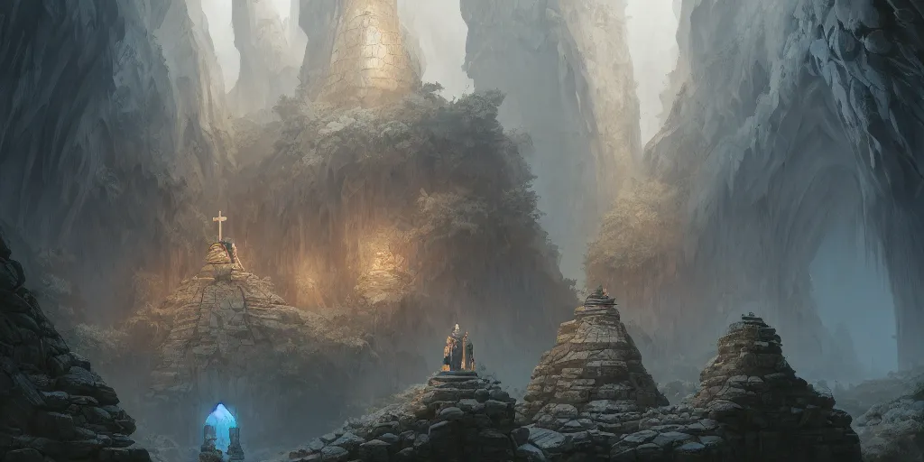 Prompt: sacred cave, rough, monumental, minimalistic, brotherhood of the snakes, shrine, priestess, intricate, highly detailed, digital painting, artstation, concept art, smooth, sharp focus, illustration, Unreal Engine 5, 8K, art by artgerm and greg rutkowski