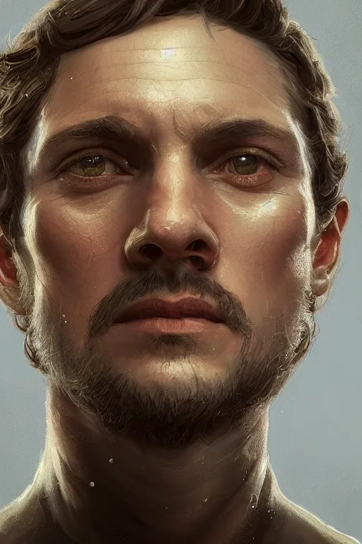 Image similar to symmetry!! portrait of hugh dancy in the style of horizon zero dawn, machine face, intricate, elegant, highly detailed, digital painting, artstation, concept art, smooth, sharp focus, illustration, art by artgerm and greg rutkowski and alphonse mucha, 8 k