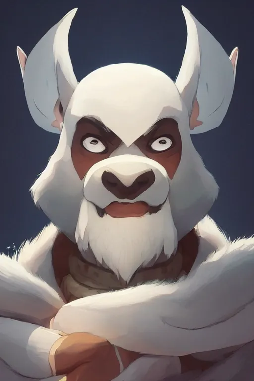 Image similar to Appa from the last Airbender , made by Stanley Artgerm Lau, WLOP, Rossdraws, ArtStation, CGSociety, concept art, cgsociety, octane render, trending on artstation, artstationHD, artstationHQ, unreal engine, 4k, 8k,