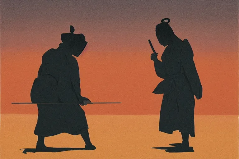 Image similar to samurai with artwork by tim eitel