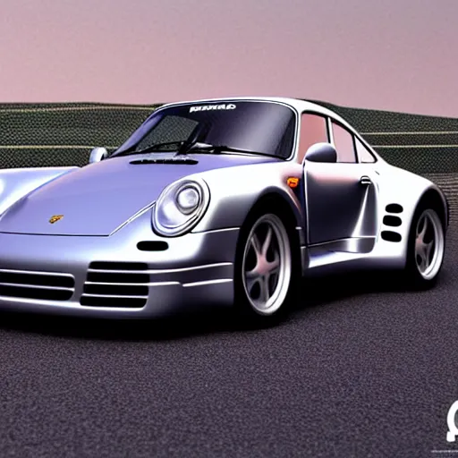 Image similar to porsche 959 with a turbine rocket engine. photo realistic 4k 35mm