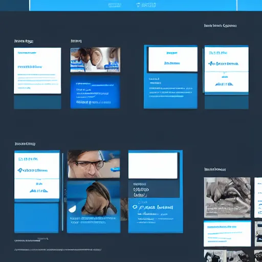 Prompt: ui design of a saas website, minimal design, blue color scheme, 4 k