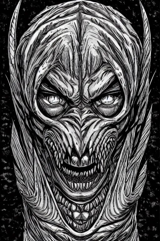 Prompt: goblin, symmetrical, highly detailed, digital art, sharp focus, trending on art station, kentaro miura manga art style