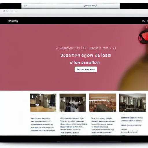 Image similar to Screenshot of a really well designed interactive 3D Website