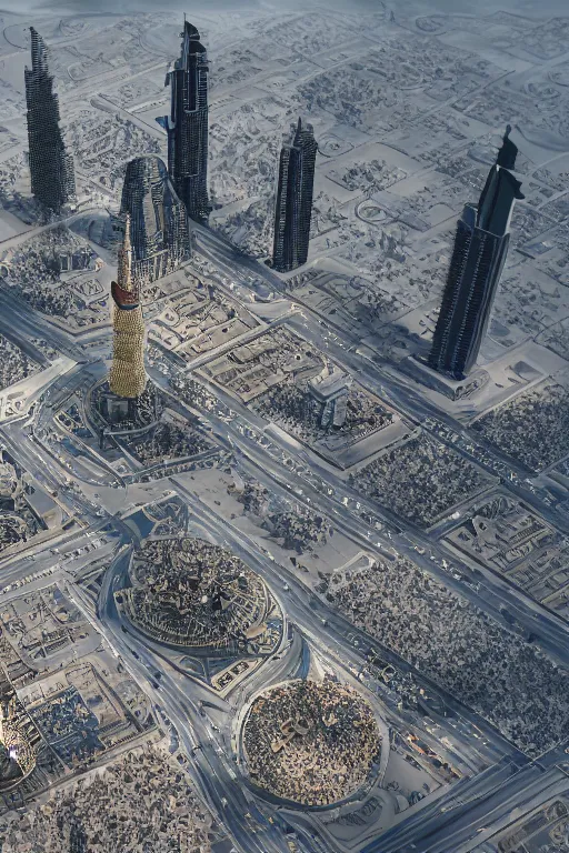 Image similar to dubai uae, rtx realistic, concept art, intricate details, highly detailed, photorealistic, octane render, 8 k