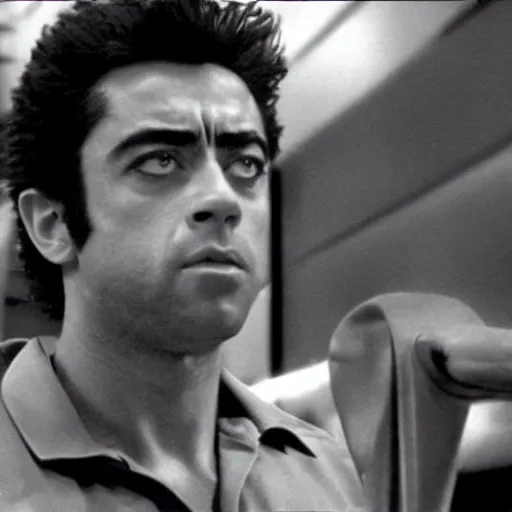 Image similar to still of xavi hernandez in the terminator ( 1 9 8 4 )