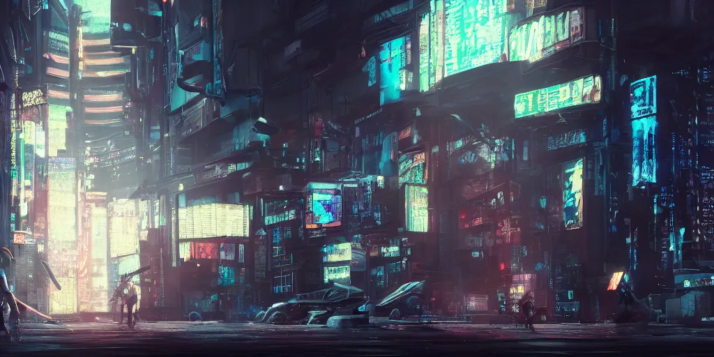 Image similar to they lie about how good we are humans in the cyberpunk 3 d visual anime cinema style, concept art, dreamy, render by octane and blender, hyper realistic, cinematic lighting, unreal engin 5, by dominic mayer, 8 k, vray render, artstation, deviantart