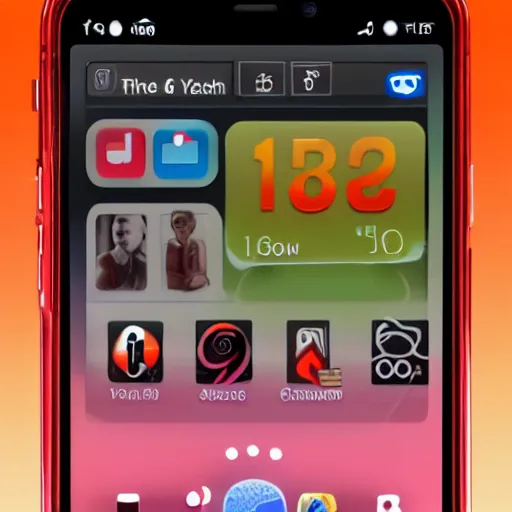 Image similar to a iphone running android 1 3
