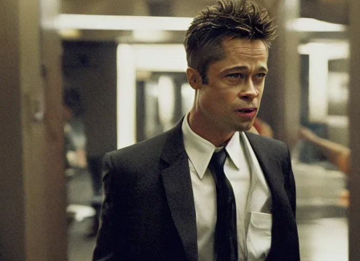 film still of Brad Pitt as Robert Paulson in Fight Club | Stable ...