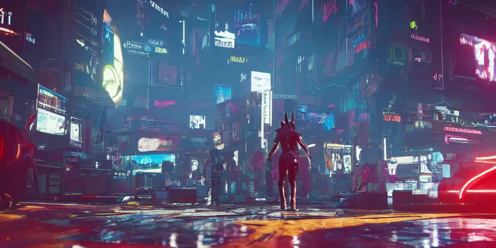 Image similar to a rabbit in the game Cyberpunk 2077