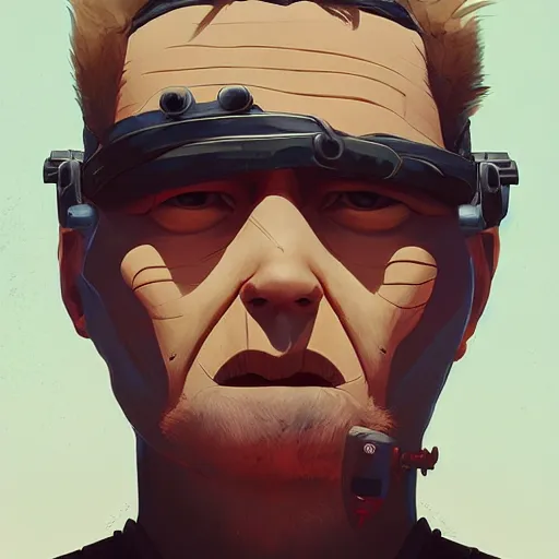 Image similar to face icon stylized minimalist mad max beyond thunderdome, loftis, cory behance hd by jesper ejsing, by rhads, makoto shinkai and lois van baarle, ilya kuvshinov, rossdraws global illumination