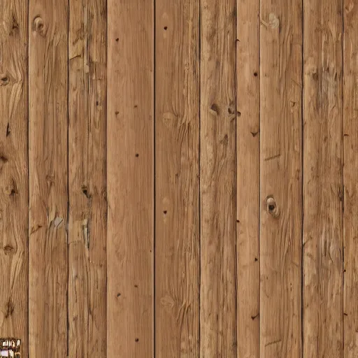 Image similar to 4K old and dusty cabin wood floor with scratches and bumps. Seamless high quality PBR material.