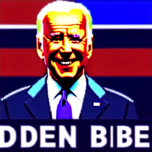 Prompt: Joe Biden in Super Smash Bros