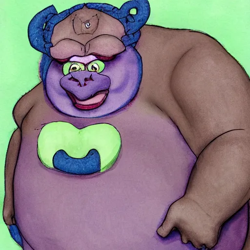 Image similar to chris christie blueberry monster hybrid chimera