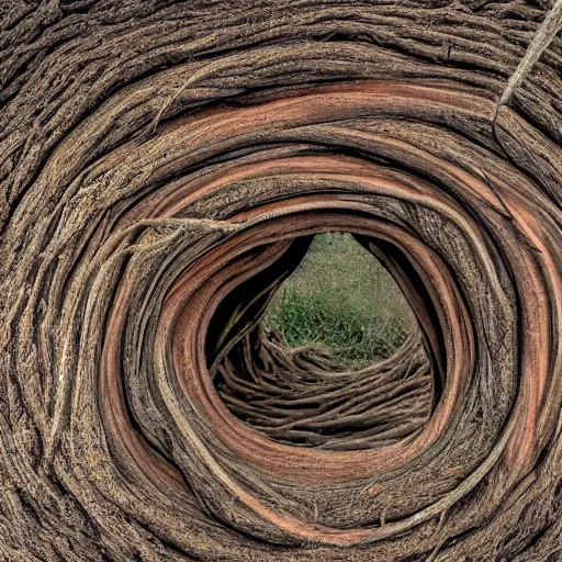 Image similar to roots winding in a circle