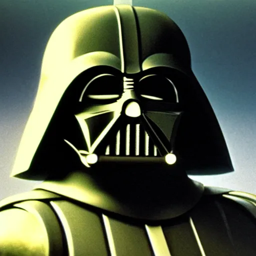 Prompt: a big fat overweight spherical darthvader, wrinkles, from starwars