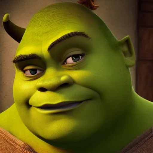 Image similar to Shrek is the trollface, hyperdetailed, artstation, cgsociety, 8k