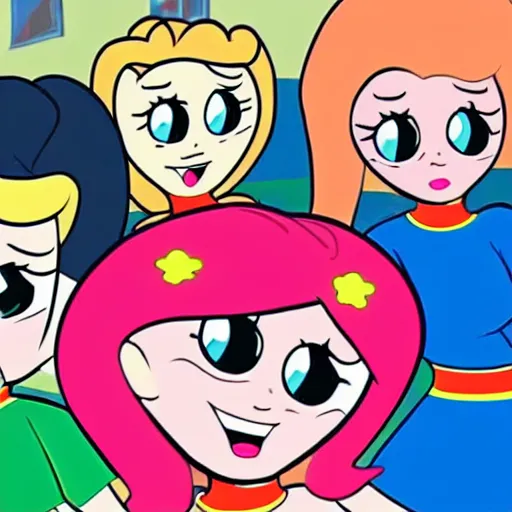 Image similar to the powerpuff girls cartoon