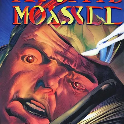 Prompt: comic book cover for'the terror of elon musk ', art by alex ross